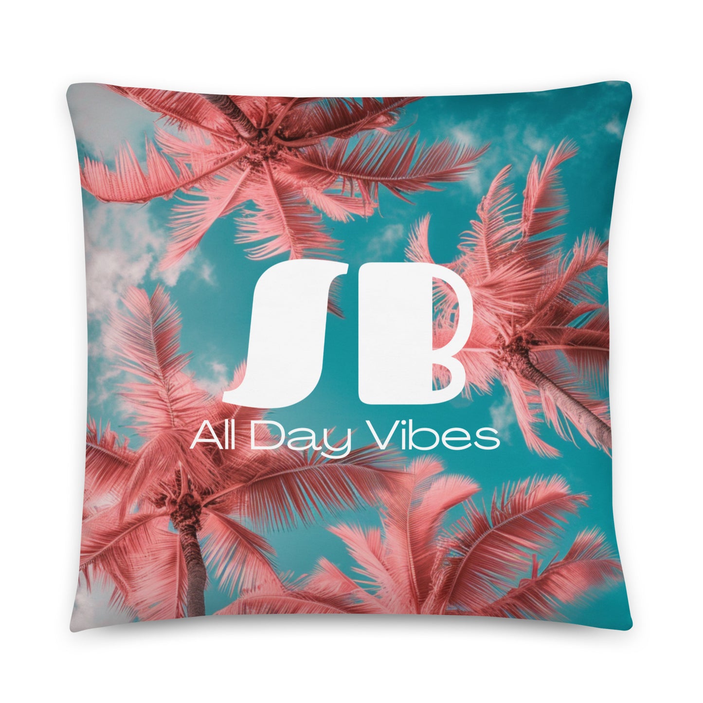 Pink Palm Tree Pillow