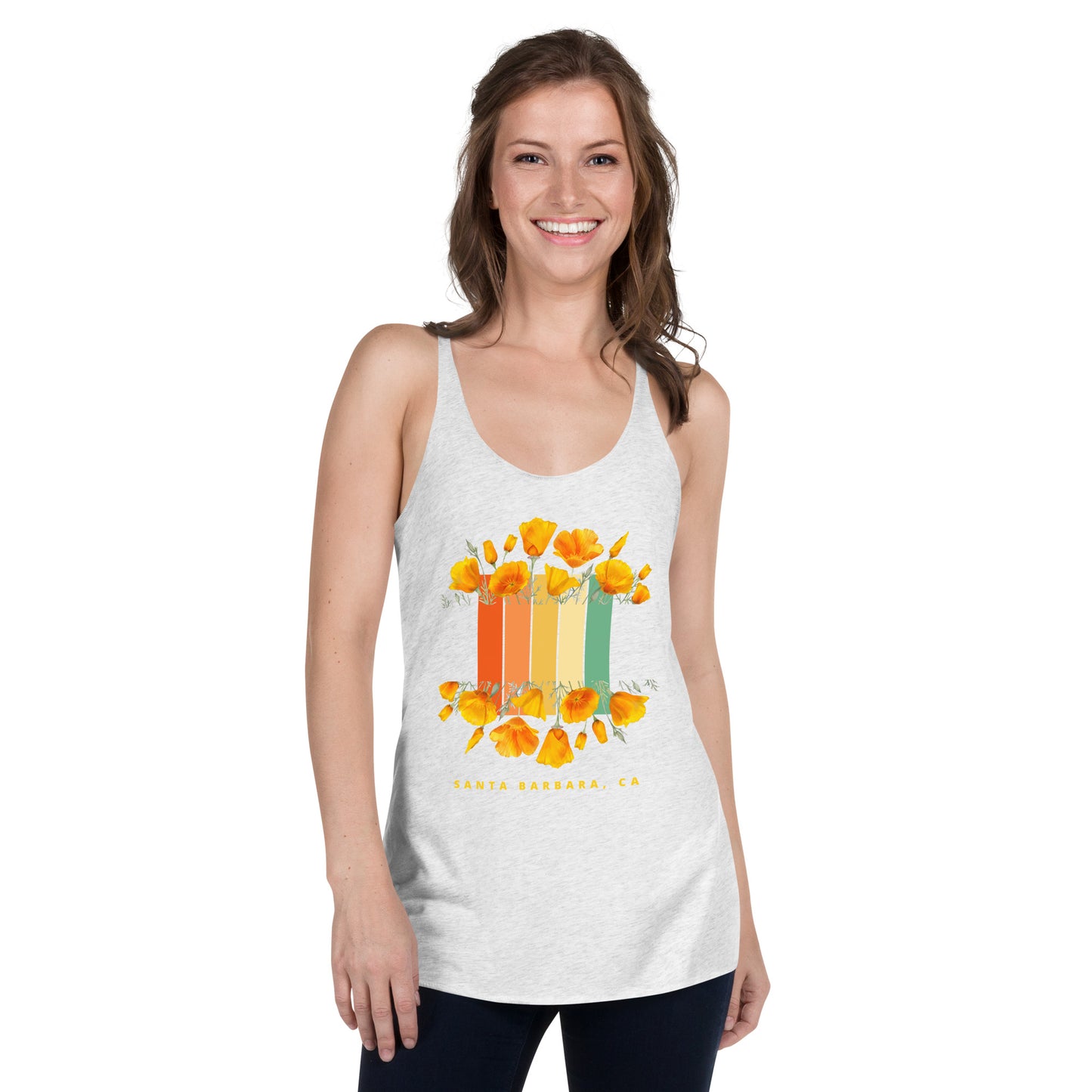 Santa Barbara Poppy Women's Racerback Tank