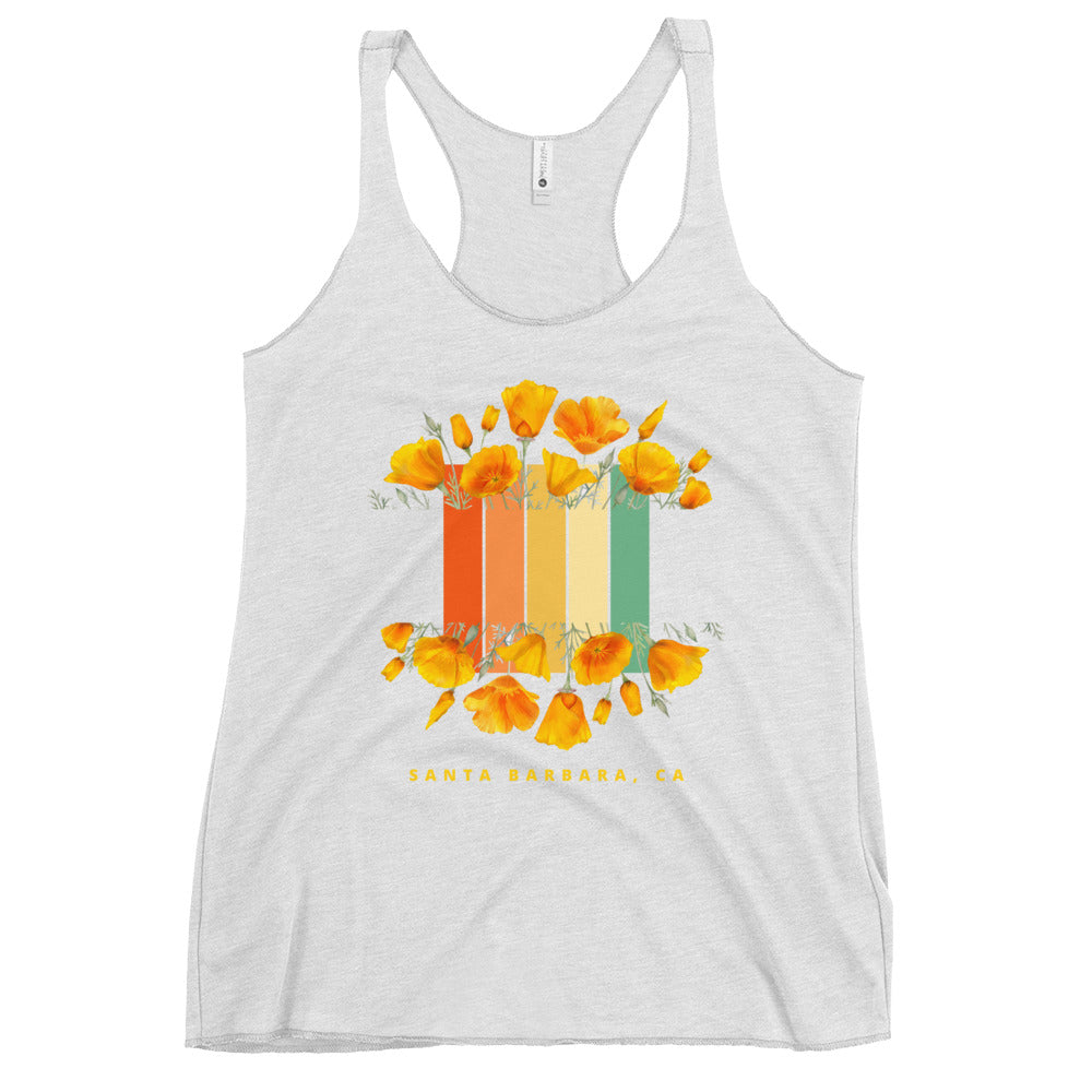 Santa Barbara Poppy Women's Racerback Tank