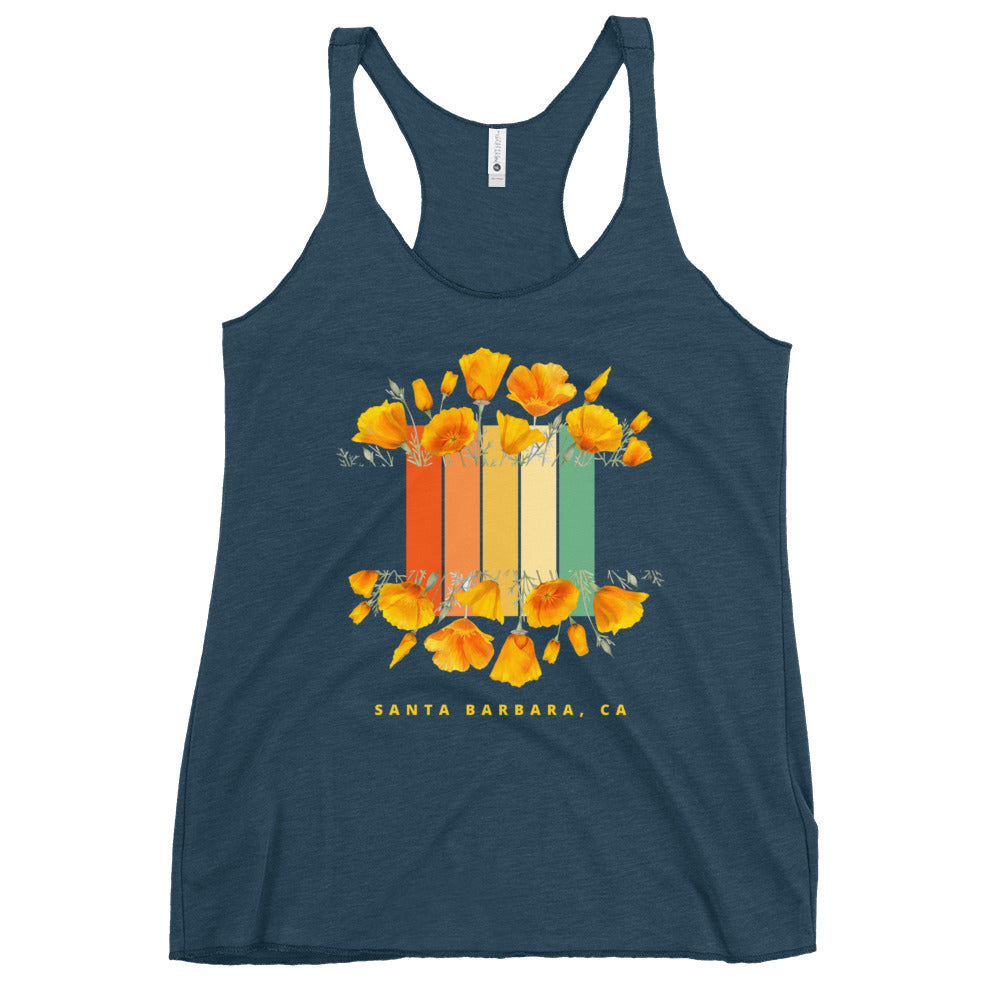 Santa Barbara Poppy Women's Racerback Tank
