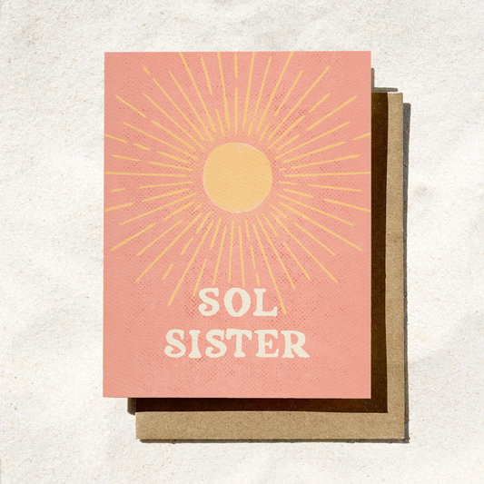 Sol Sister Boho Card Sun Card