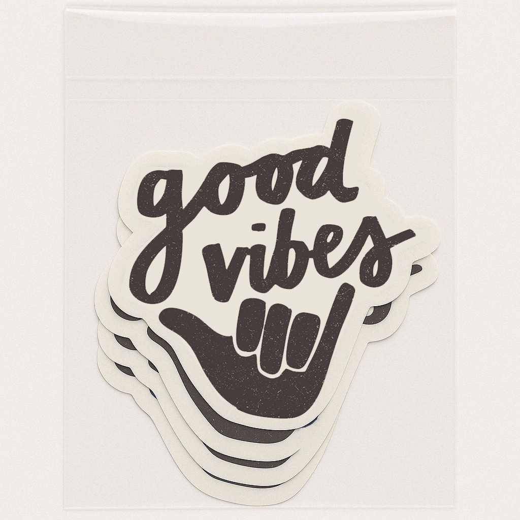 Good Vibes Surf Sticker 3"