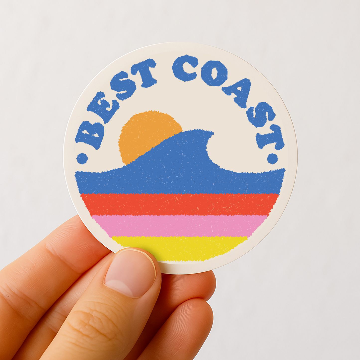 Best Coast Vinyl Sticker 3"
