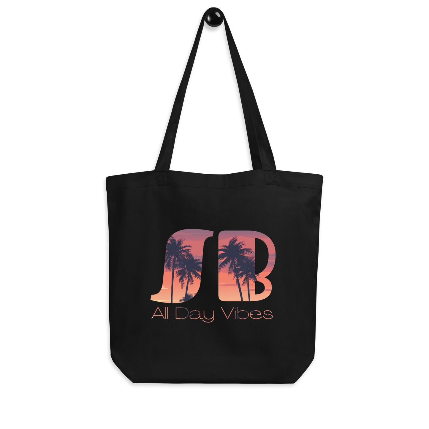 SB Sunset Purple Palm Tote Bag