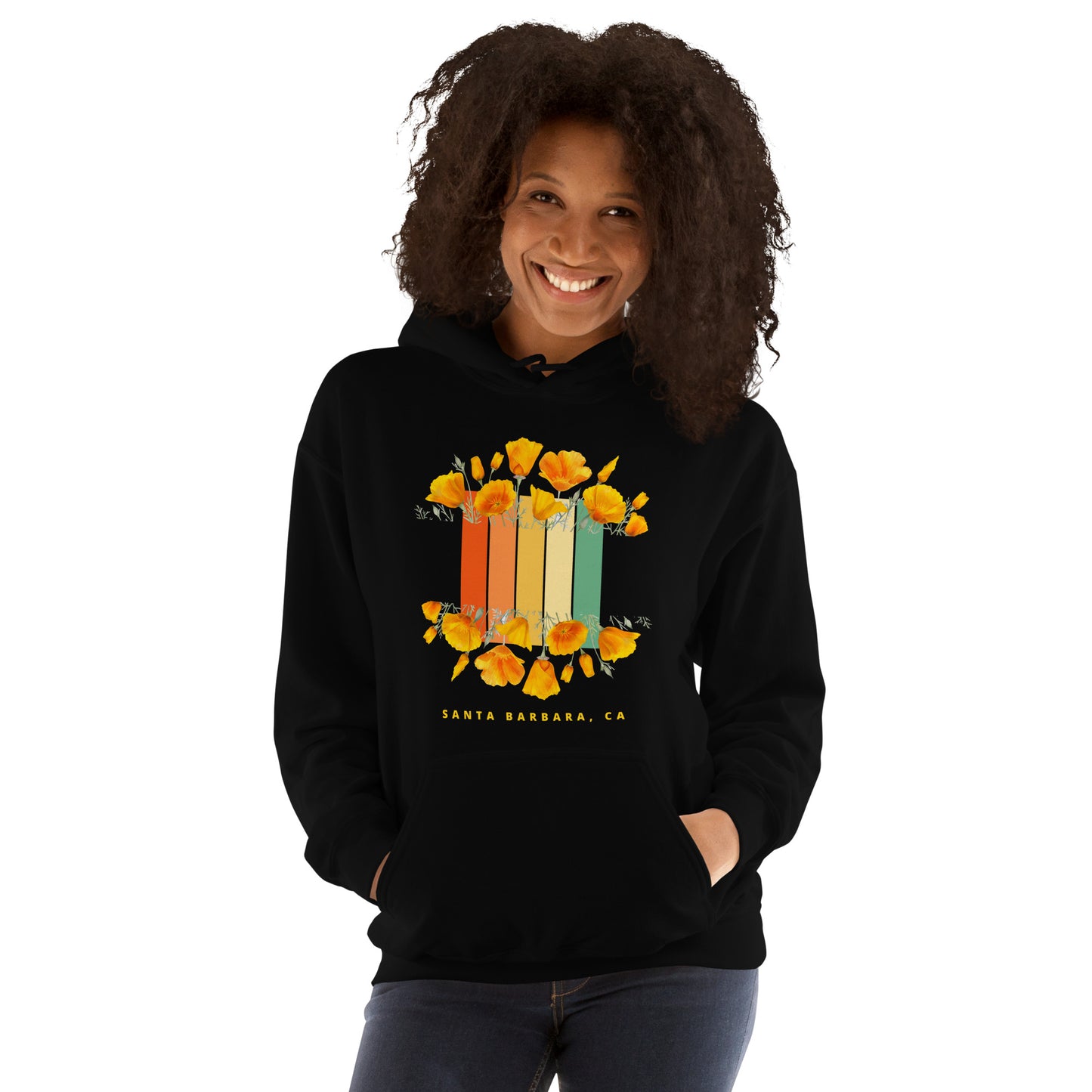 Santa Barbara Poppy Unisex Hoodie