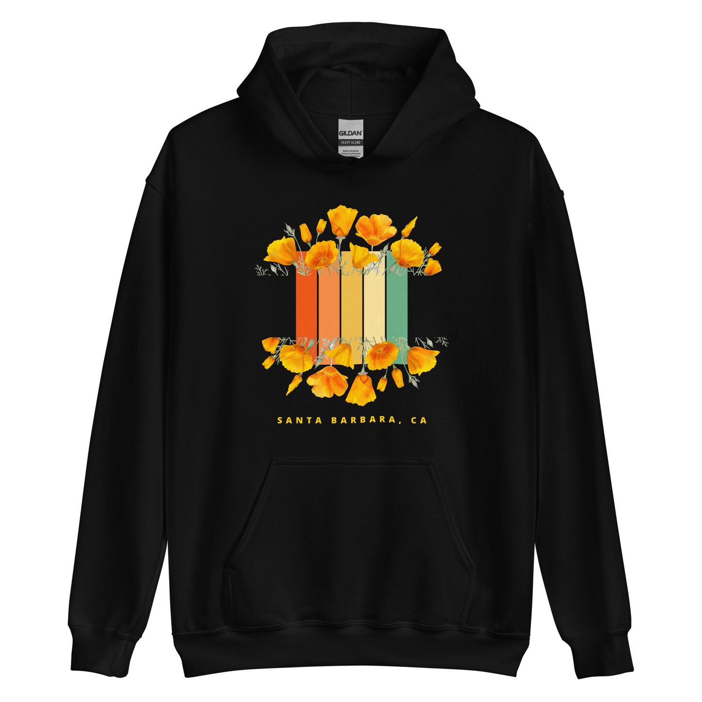 Santa Barbara Poppy Unisex Hoodie