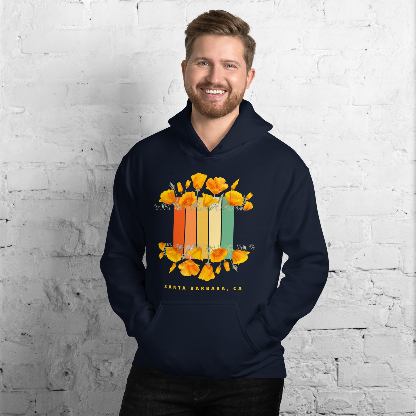 Santa Barbara Poppy Unisex Hoodie